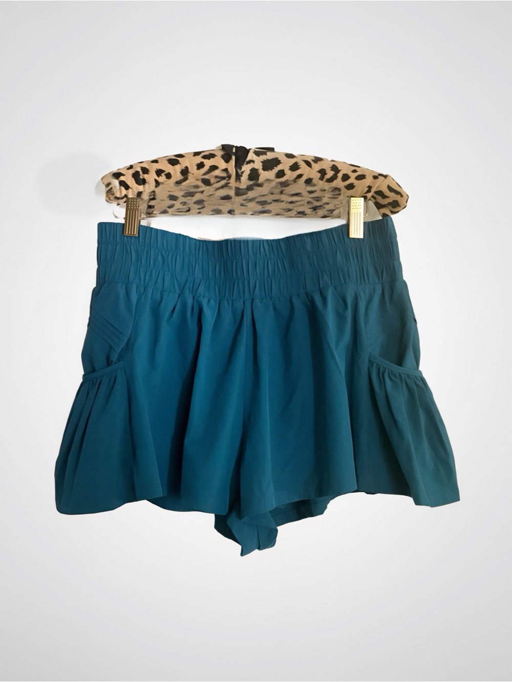 Get Your Flirt On Elastic Waistband Parachute Style Athletic Shorts